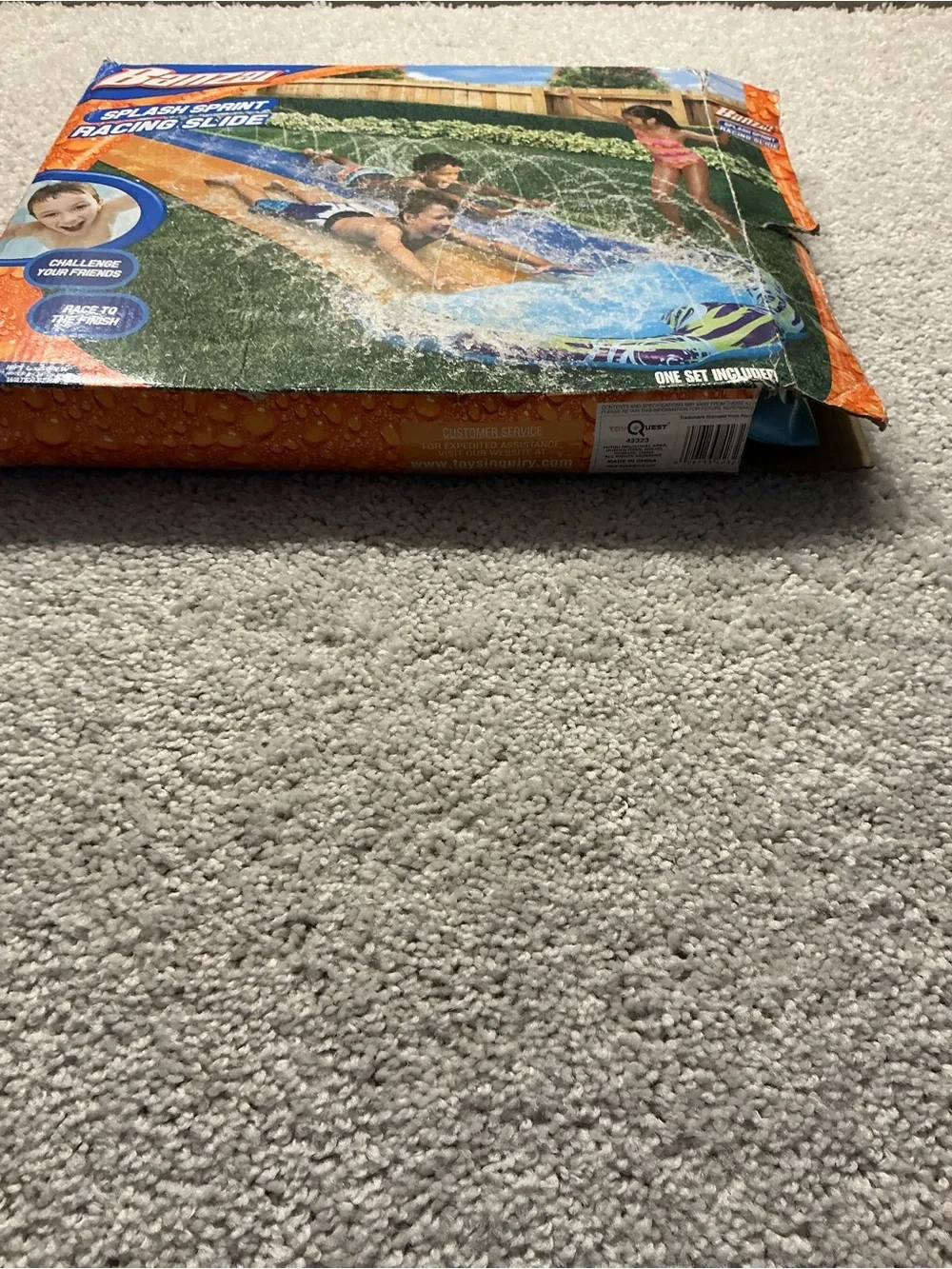Splash Blast Racing Slide — Orange & Blue